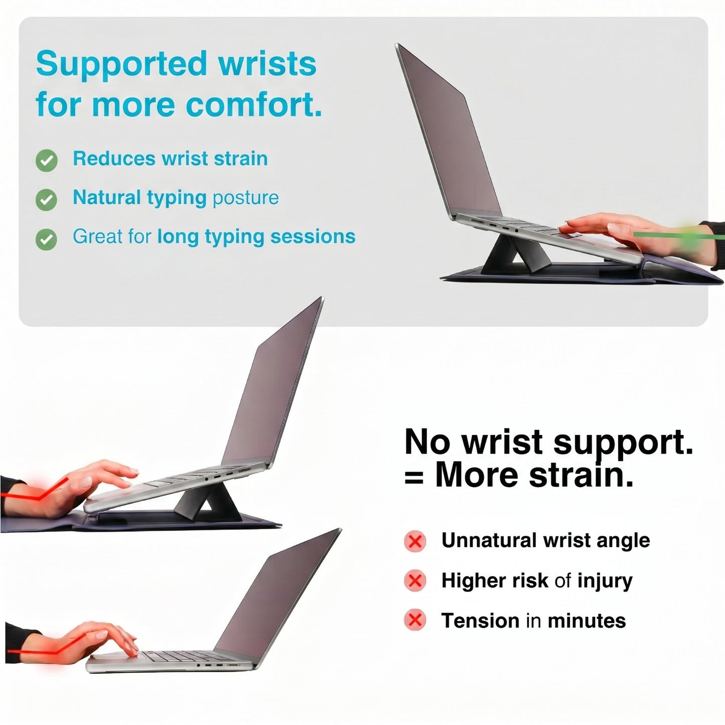 Omexa™ ERGO SLEEVE – 4-in-1 Ergonomic Workstation Set