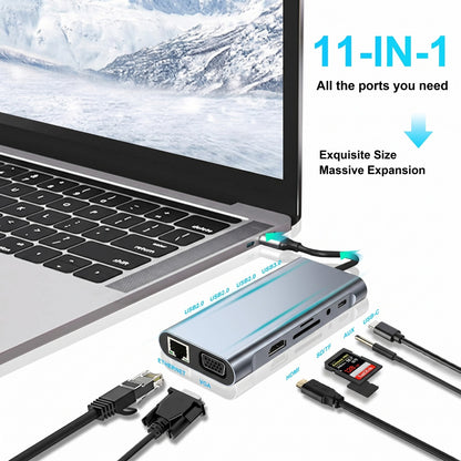 Omexa™ 11-in-1 UltraDock - Type-C Docking Hub