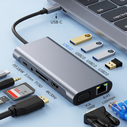 Omexa™ 11-in-1 UltraDock - Type-C Docking Hub