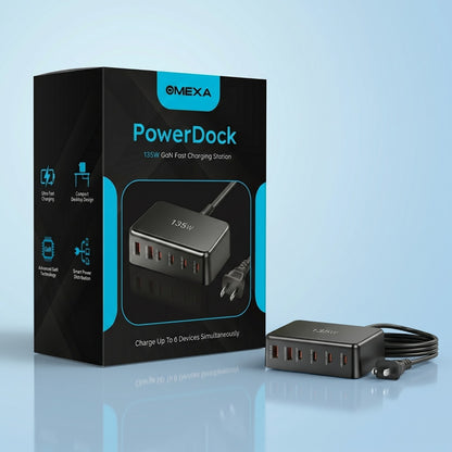 Omexa™ PowerDock - 135W GaN Fast Charging Station