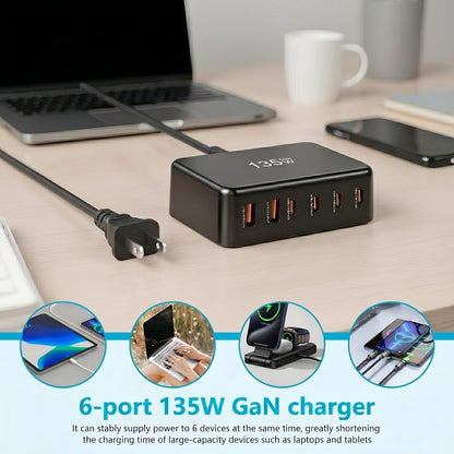 Omexa™ PowerDock - 135W GaN Fast Charging Station