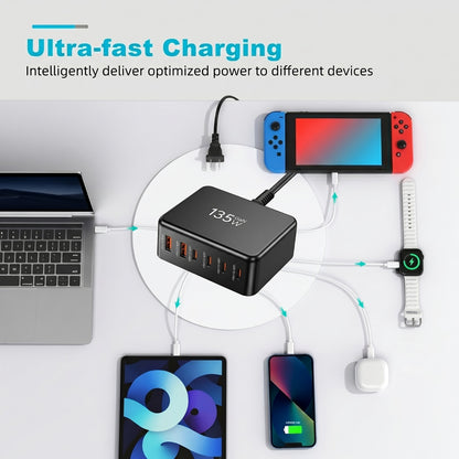 Omexa™ PowerDock - 135W GaN Fast Charging Station