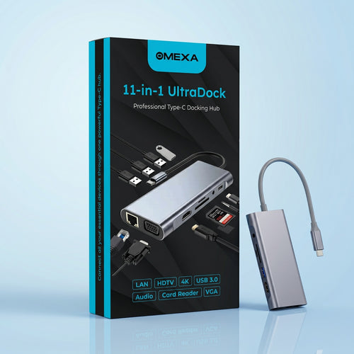 Omexa™ 11-in-1 UltraDock - Type-C Docking Hub