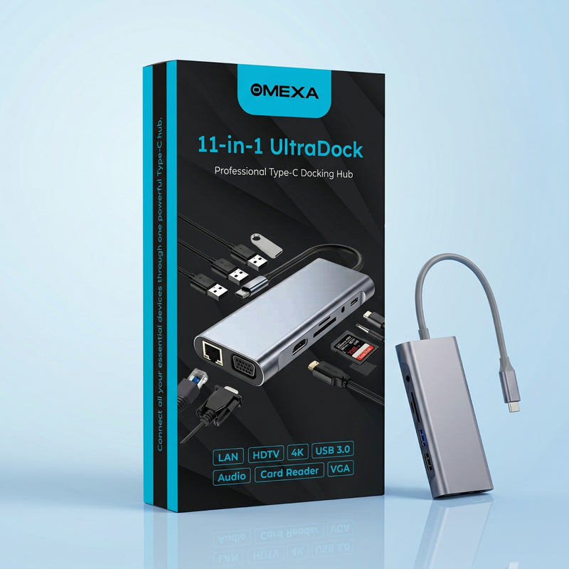 Omexa™ 11-in-1 UltraDock - Type-C Docking Hub