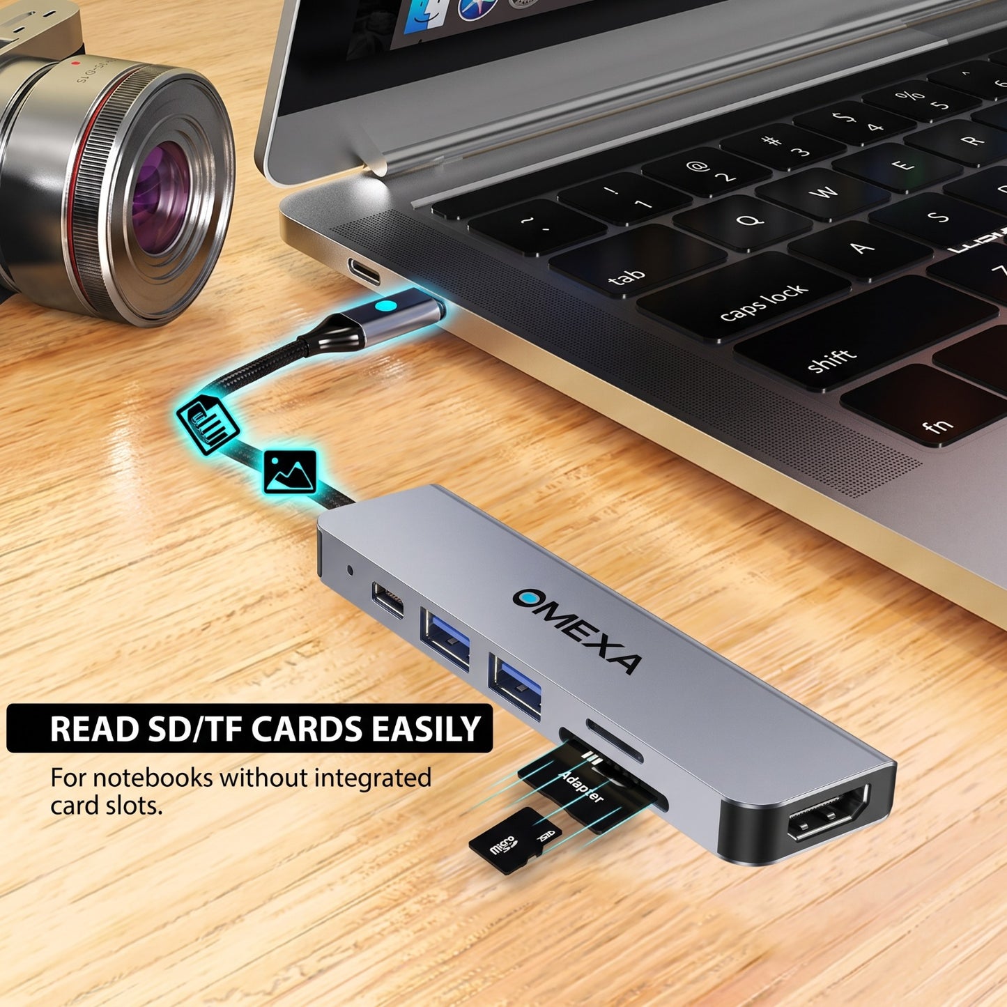 Omexa™ Flexstand + 6 in 1 Connect Hub