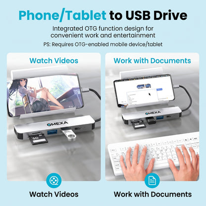 Omexa™ Flexstand + 6 in 1 Connect Hub