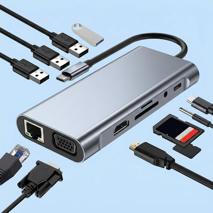 Omexa™ 11-in-1 UltraDock - Type-C Docking Hub