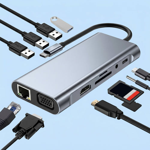Omexa™ 11-in-1 UltraDock - Type-C Docking Hub